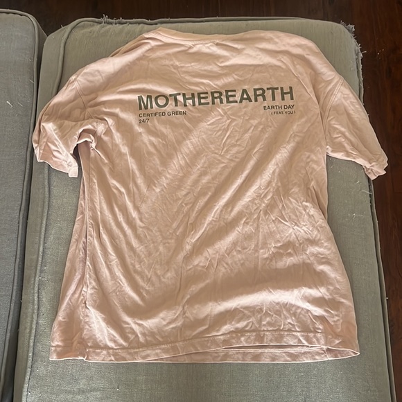 WellBeing + BeingWell Wilder Oversized Tee Camel Brown XS - Picture 5 of 5